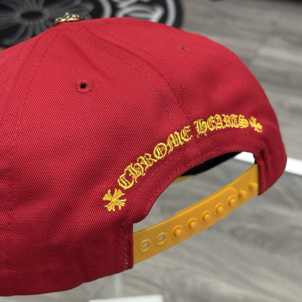 Chrome Hearts CH Silver Button Hat ' Red Yellow ' | BRAND NEW!