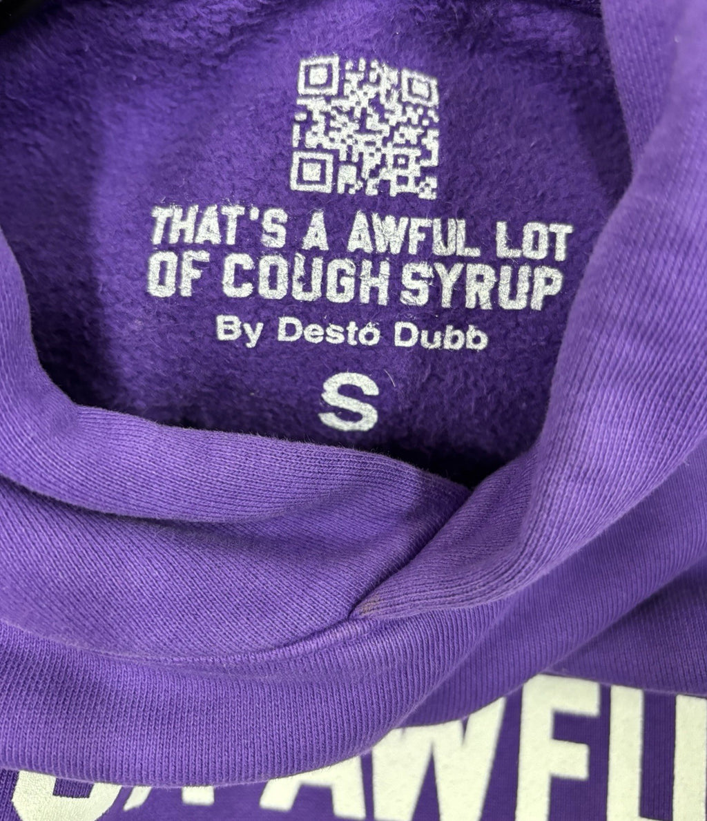 Size S - Awful Lot Of Cough Syrup Hoodie ‘ Purple ‘ | BRAND NEW!