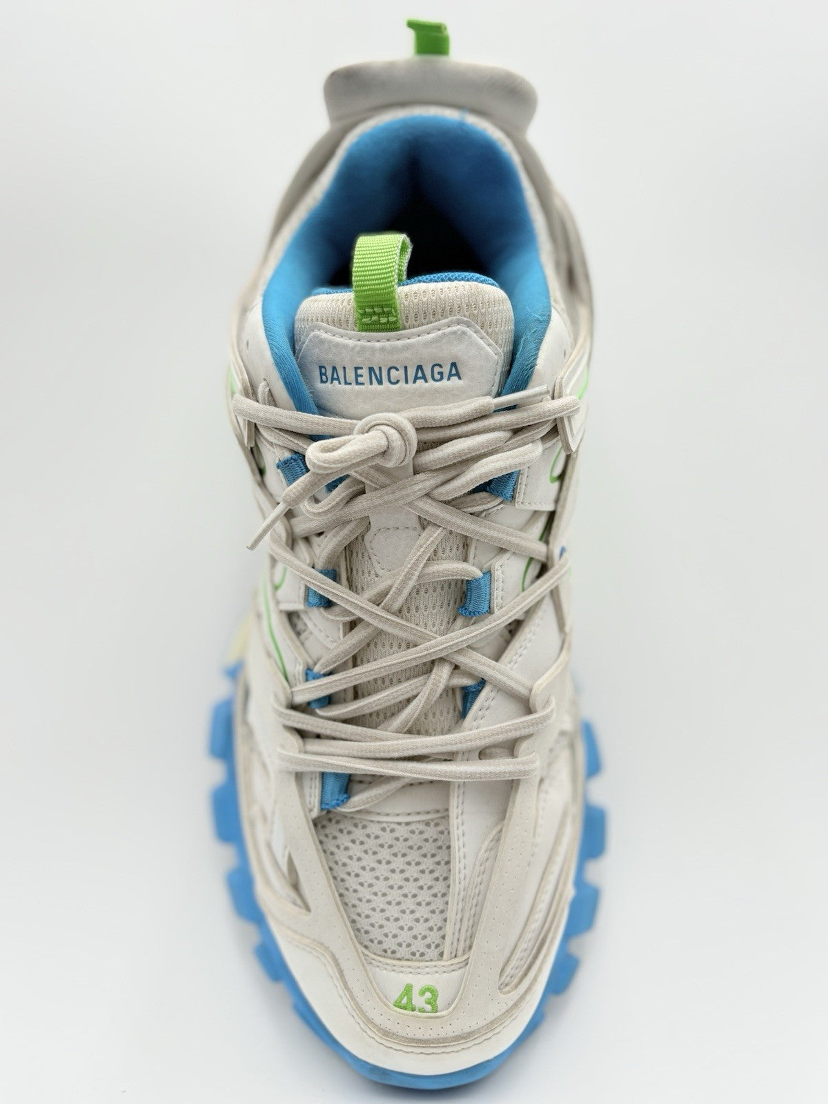 Size 43 (10 US) - Balenciaga Track ' White Blue Green ' | GREAT CONDITION!