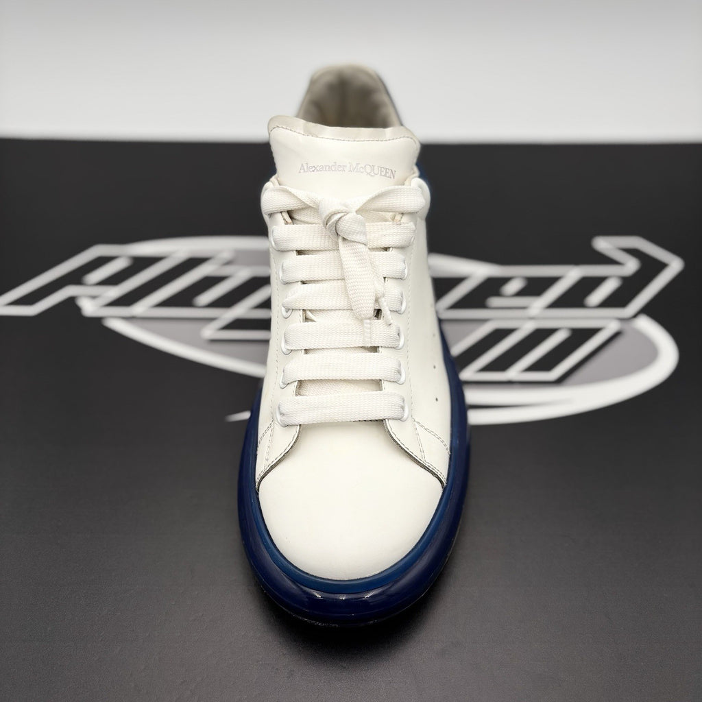 Size 43 EU (10 US) - Alexander McQueen ' White, Blue Bottoms ' | GOOD CONDITION!