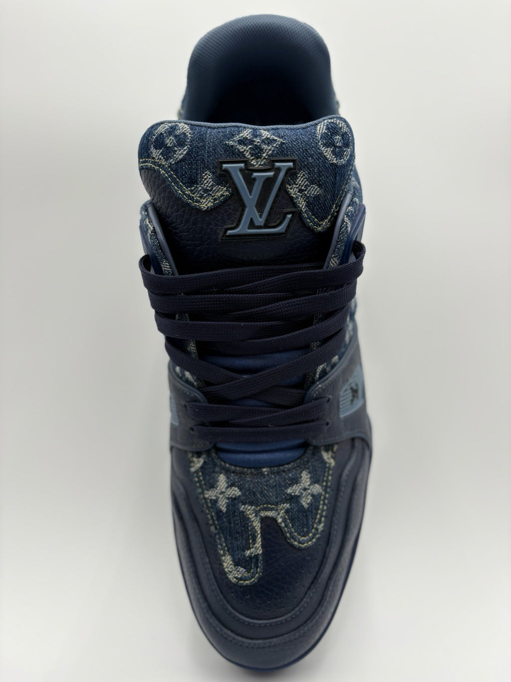 Size 11 LV (12-12.5 US) Louis Vuitton Trainer ' Monogram Navy ' | GREAT COND!