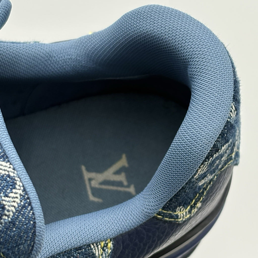 Size 11 LV (12-12.5 US) Louis Vuitton Trainer ' Monogram Navy ' | GREAT COND!