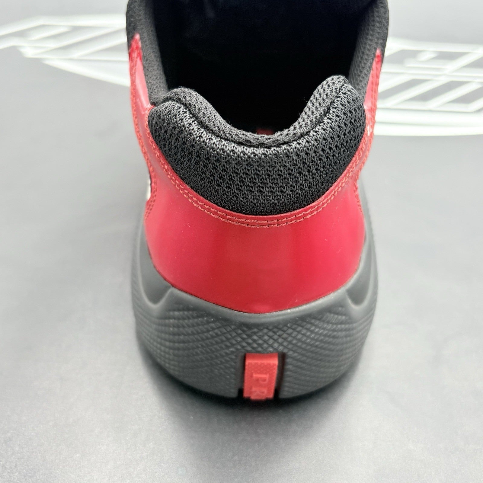 Size 10 UK (11 US) Prada Americas Cup ' Black White Red ' | SUPER CLEAN!