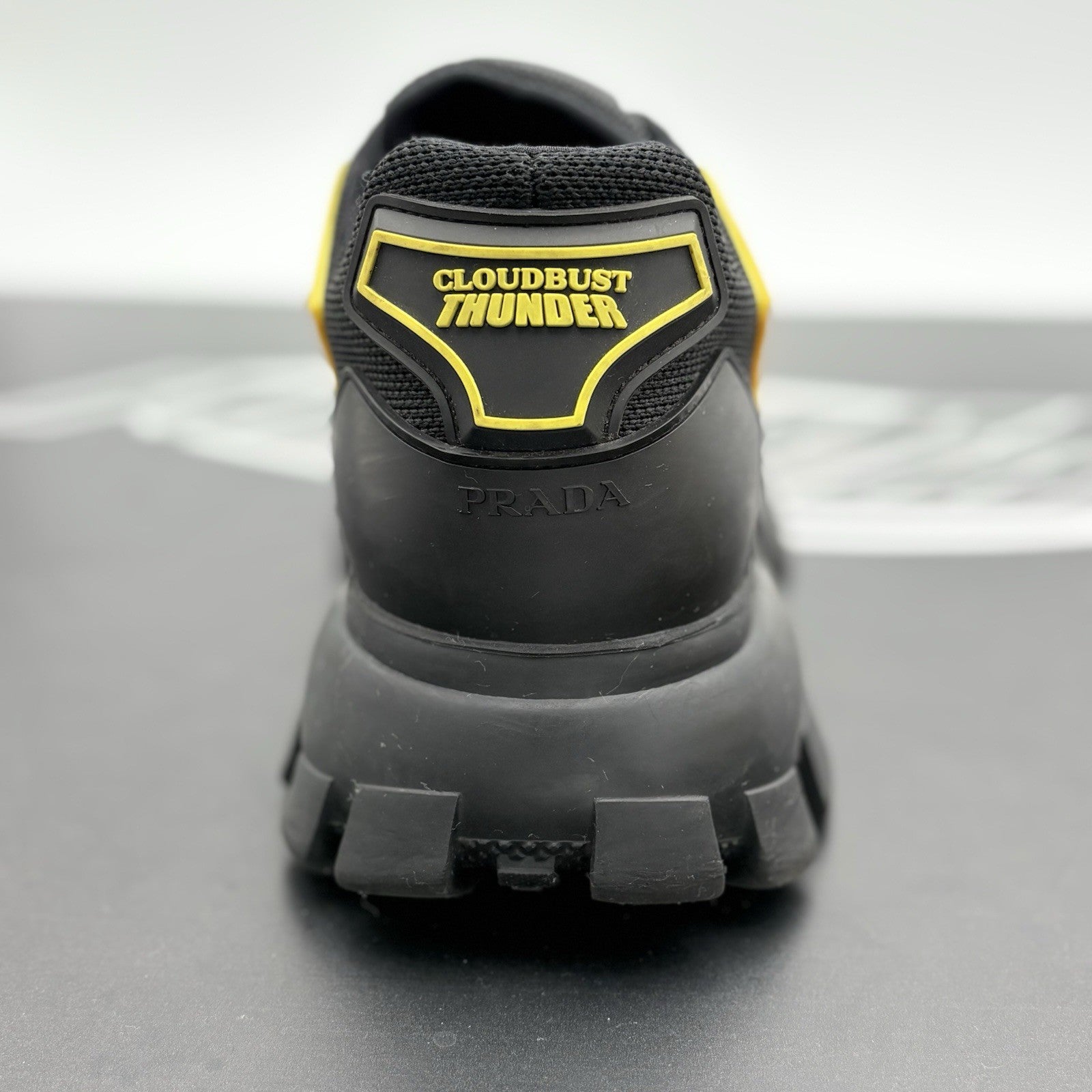 Size 9 UK 10 US) - Prada Cloudbust Thunder ' Yellow Black ' | SUPER CLEAN!