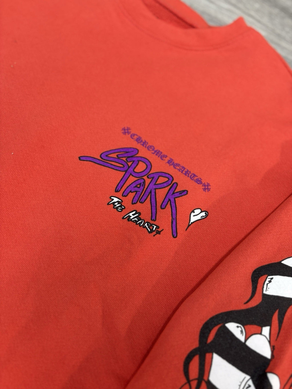 Size Medium - Chrome Hearts Matty Boy Sadistic Lipstick Crewneck ' Red ' | NEW!