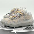 Size 45 (12 US) Lanvin Curb Sneaker ' Grey Colorful Laces ' | GREAT CONDITION!