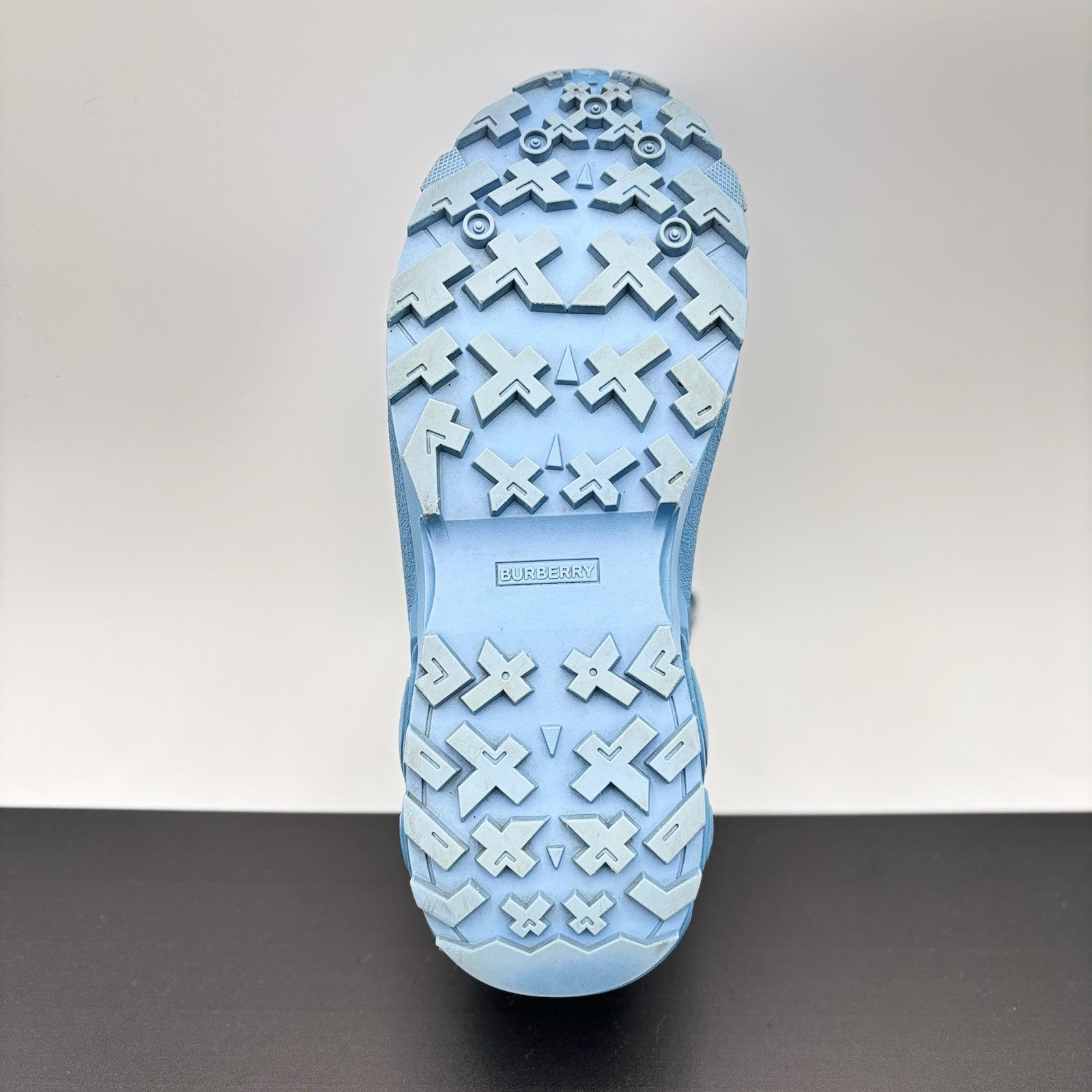 Size 45 EU (12 US) - Burberry Arthur ‘ Blue ‘ Low-Top Sneakers Monogram | GREAT!