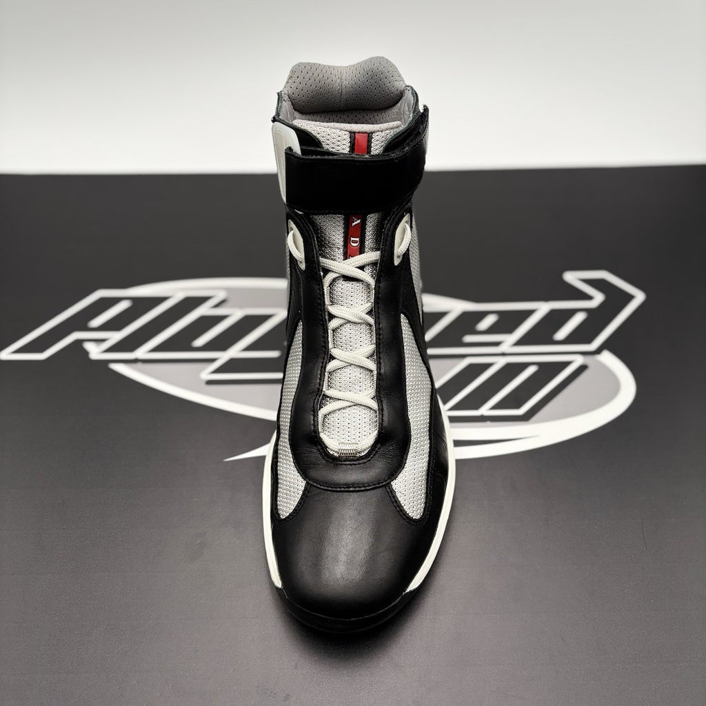 Size 8 UK (9 US) - Prada Cup High Top ‘ Black, Grey ‘