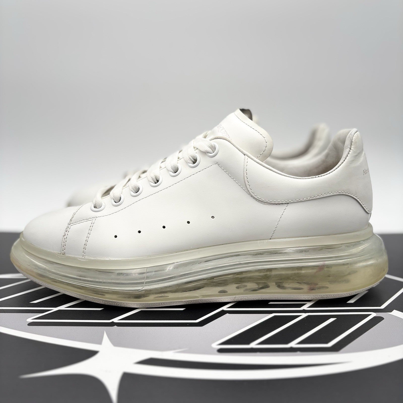 Size 45 EU (12 US) - Alexander McQueen ‘ White Clear Sole ‘