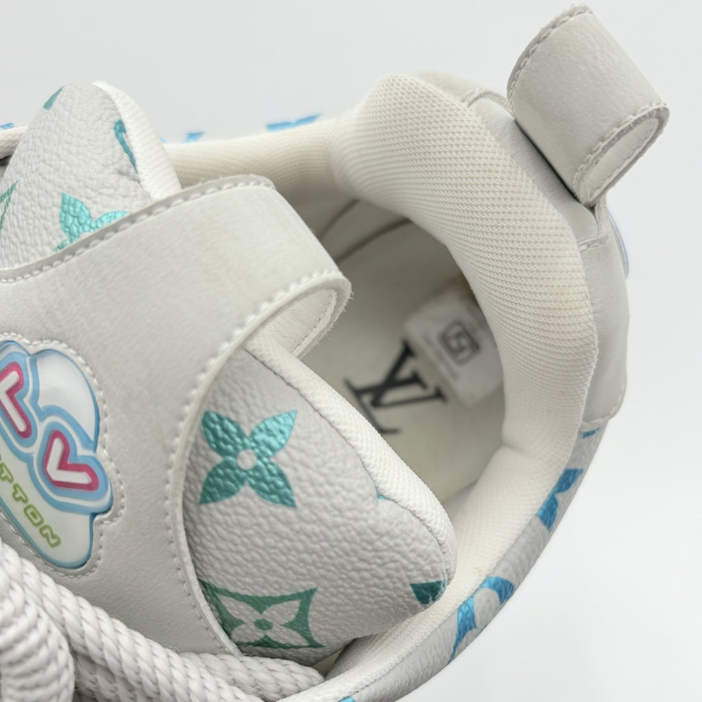 Size 5 LV (6-6.5 US) Louis Vuitton Skate ' Grey Monogram Multicolor ' | CLEAN!
