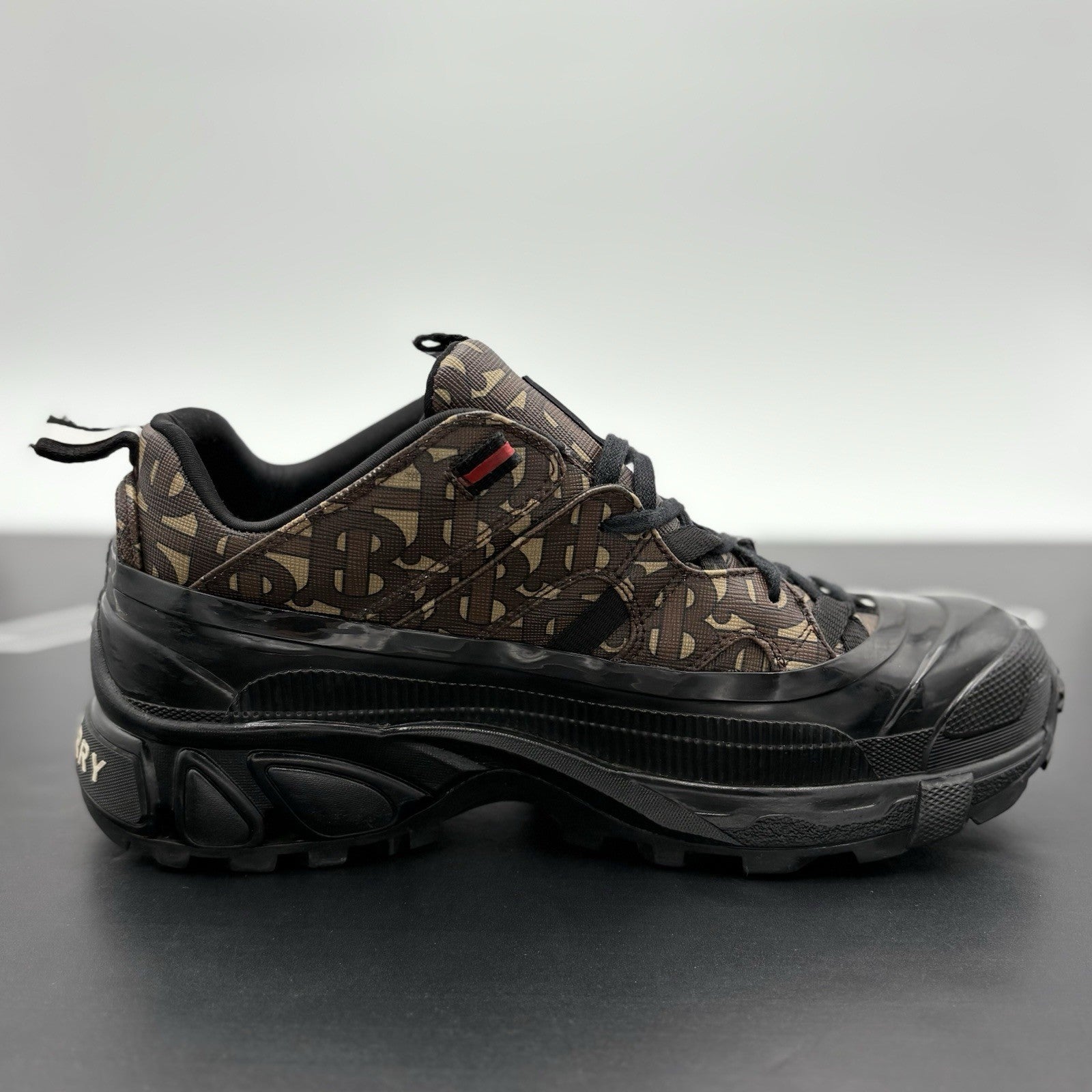 Size 40.5 (7.5 US) Burberry Arthur Low-Top  ' Monogram Print ' | GREAT CONDITION