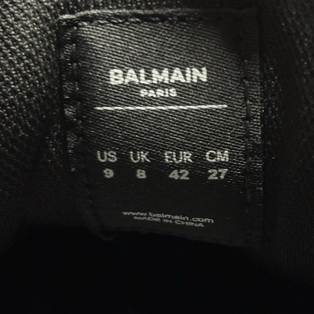 Size 42 (9 US) - Balmain Run Row Sneaker ' Black ' | SUPER CLEAN!