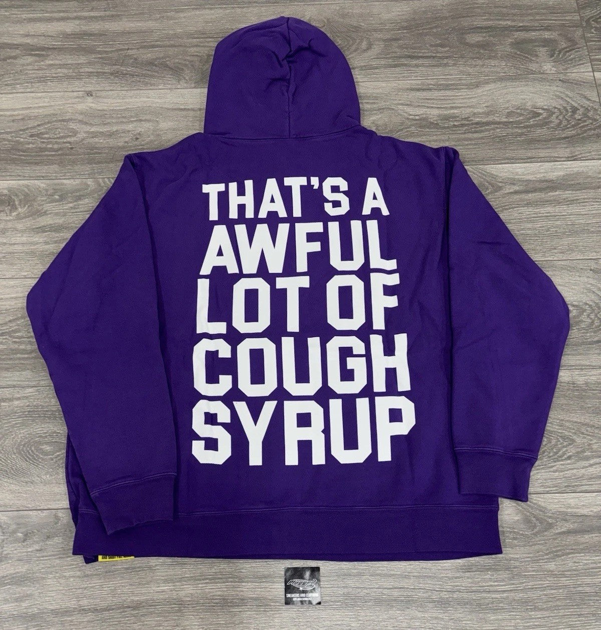 Size S - Awful Lot Of Cough Syrup Hoodie ‘ Purple ‘ | BRAND NEW!