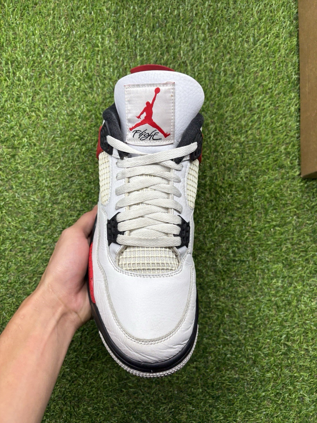 Size 10 - Jordan 4 Retro Mid Red Cement | GOOD CONDITION!