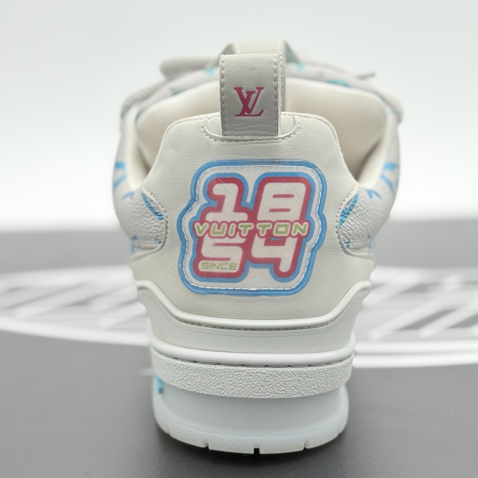 Size 5 LV (6-6.5 US) Louis Vuitton Skate ' Grey Monogram Multicolor ' | CLEAN!