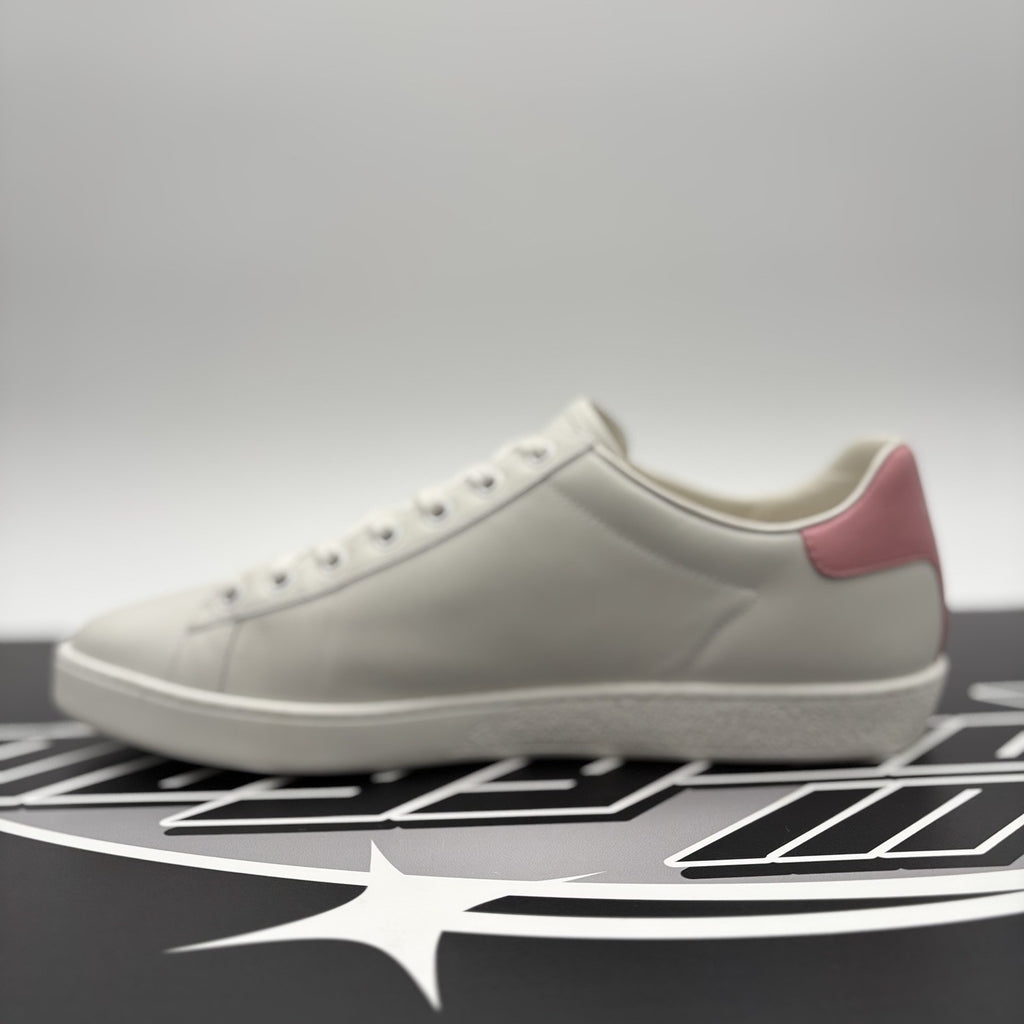 Size 40.5 (8 US) - Gucci Ace ' Interlocking G, White, Pink ' | GREAT CONDITION
