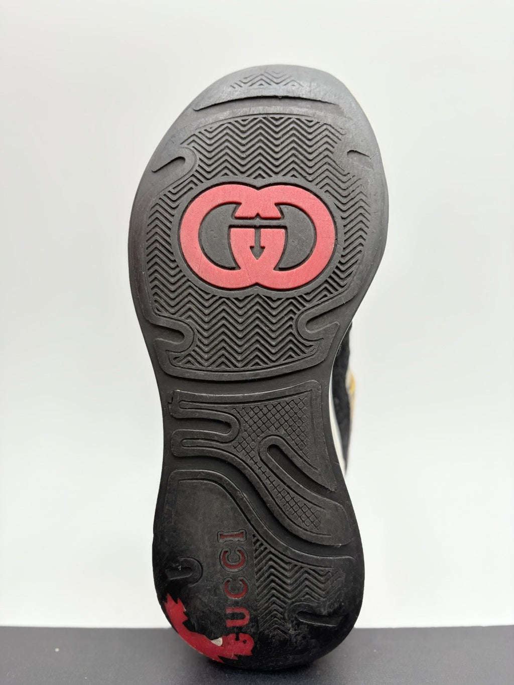 Size 6.5 G (7 US) - Gucci Ultrapace ' Yellow Tejus Printed '