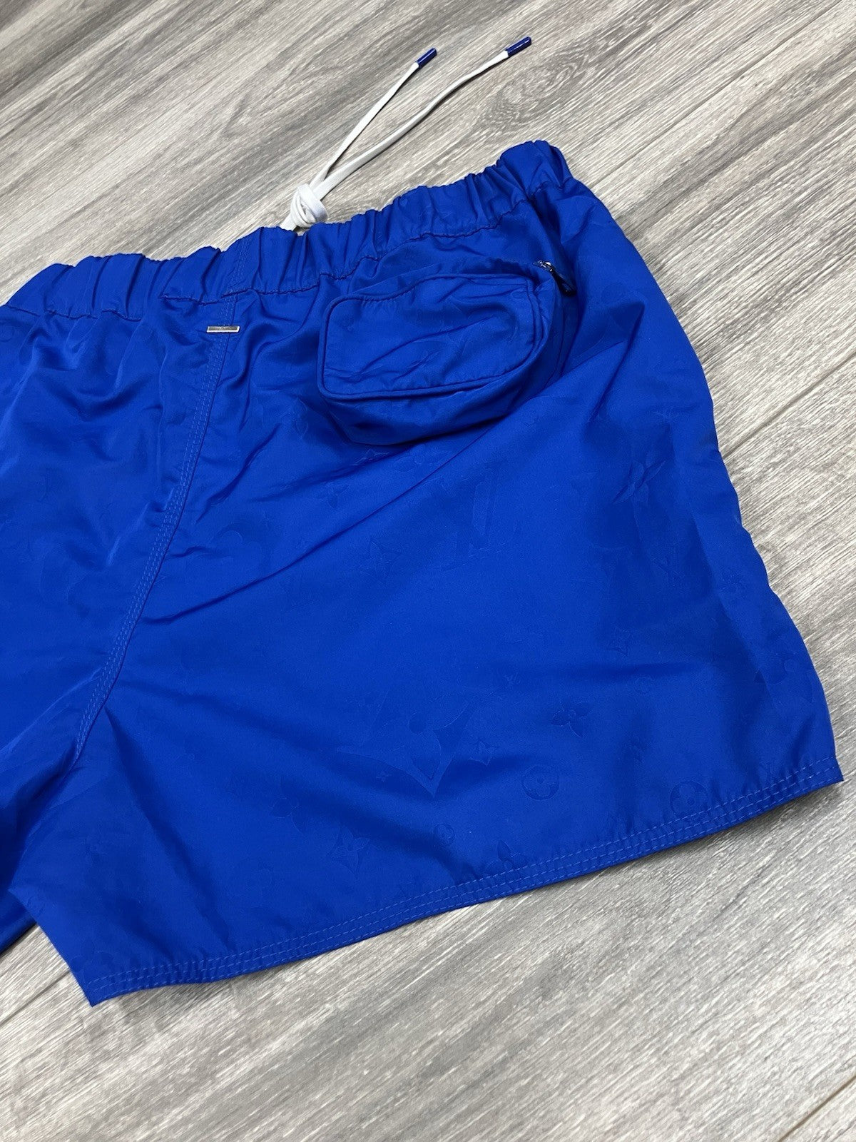 Size M - Louis Vuitton Monogram Swim Board Shorts ' Blue France ' | SUPER CLEAN!