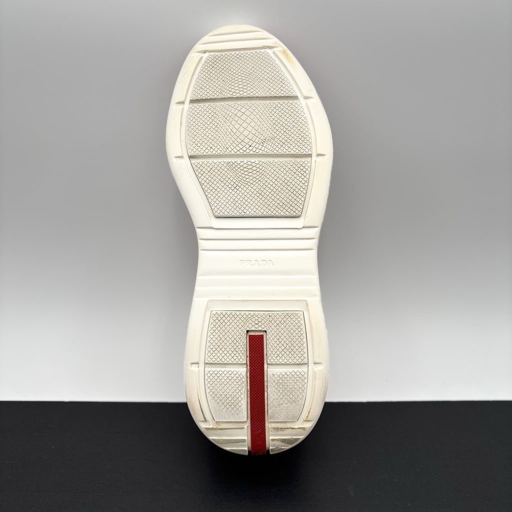 Size 9.5 UK (10.5 US) Prada Americas Cup ' Black White Red ' | GOOD CONDITION!