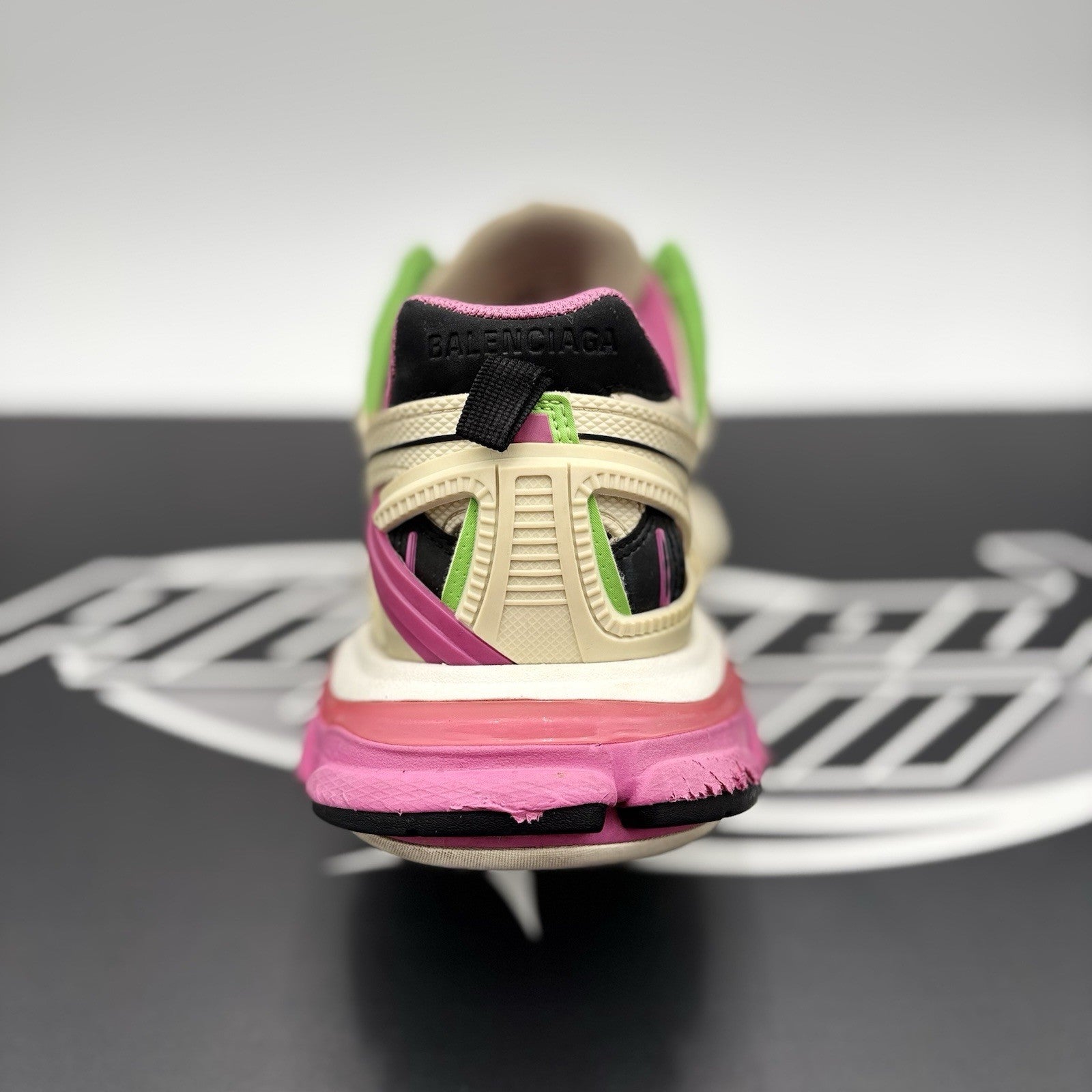 Size 41 (8 US) - Balenciaga Track 2 Trainer ' White, Purple, Green ' | GOOD!
