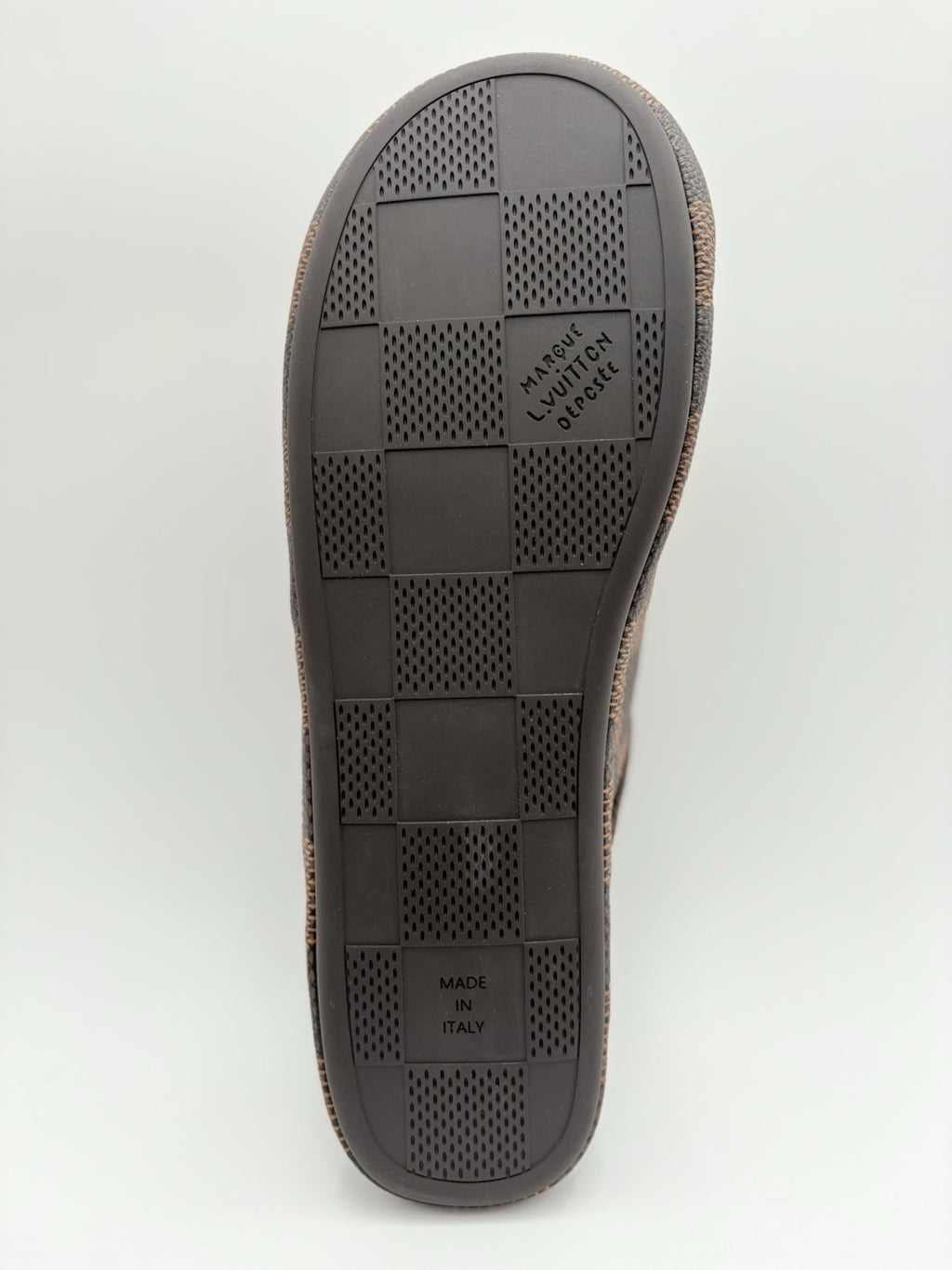 Size 11 LV (12-12.5 US) Louis Vuitton Palace Slipper Damier Pop ' Ebene ' | NEW!