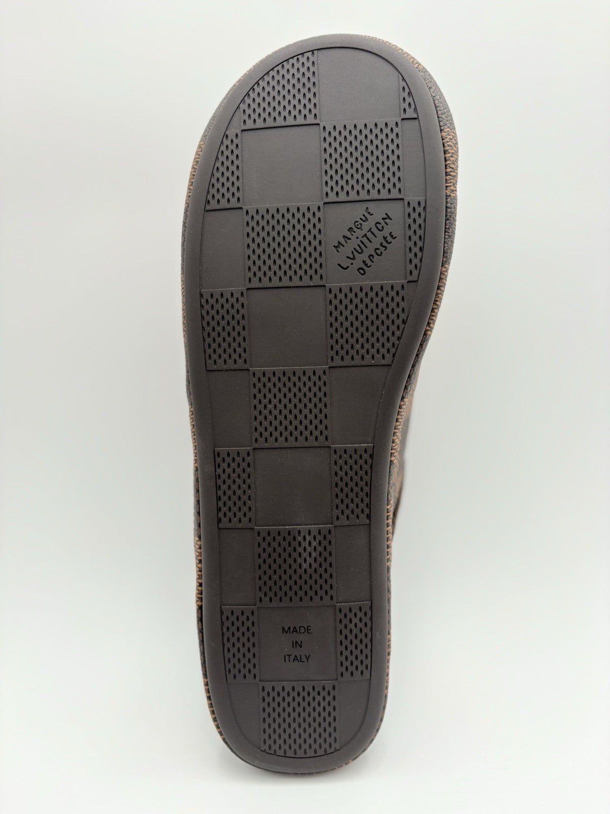 Size 11 LV (12-12.5 US) Louis Vuitton Palace Slipper Damier Pop ' Ebene ' | NEW!