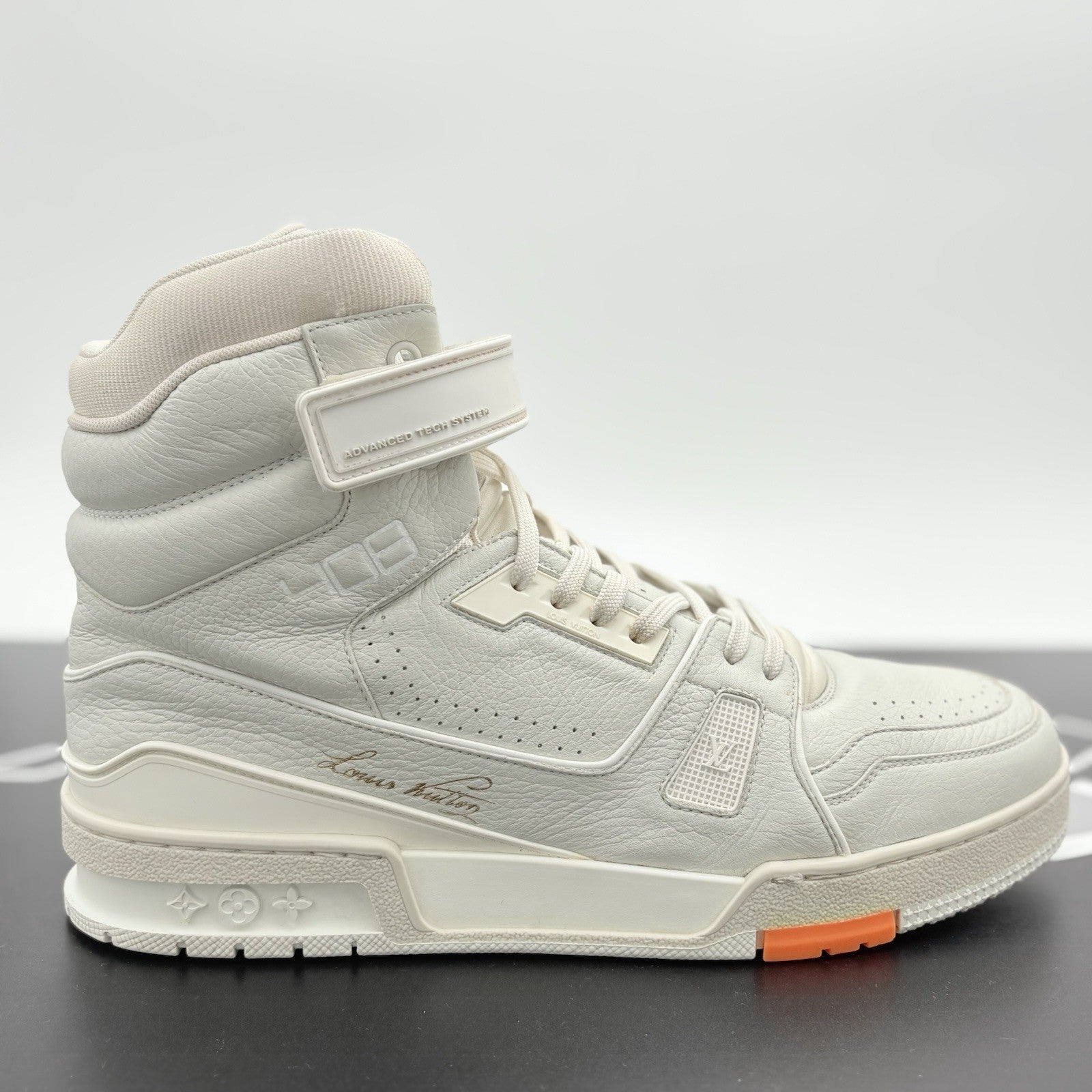 Size 9.5 LV (10.5-11 US) Louis Vuitton Trainer High Top ' Grey ' | GREAT COND!