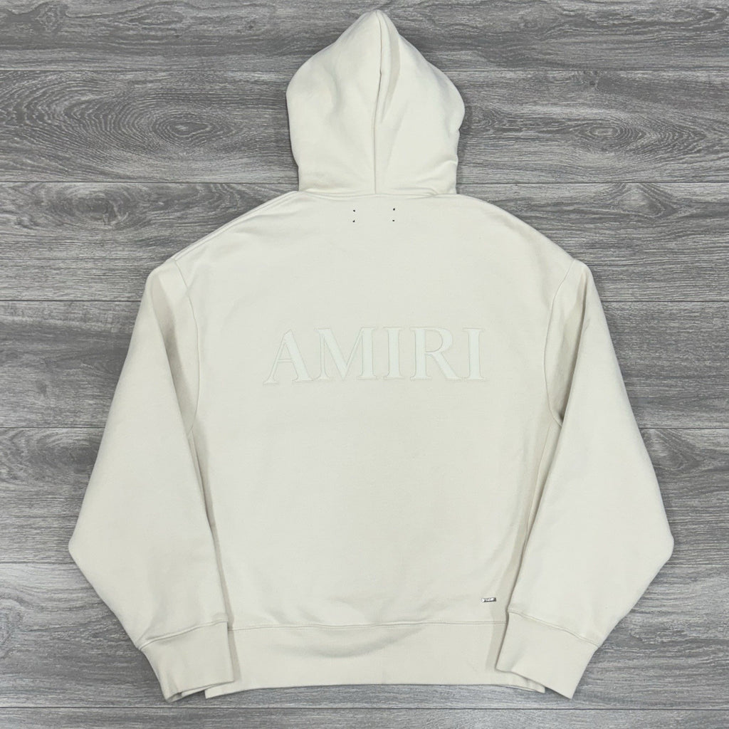 Size M - Amiri Embroidered Logo Hoodie ' Beige ' | GREAT CONDITION!