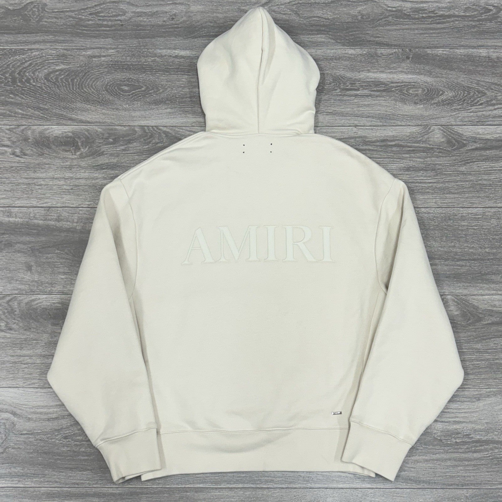 Size M - Amiri Embroidered Logo Hoodie ' Beige ' | GREAT CONDITION!