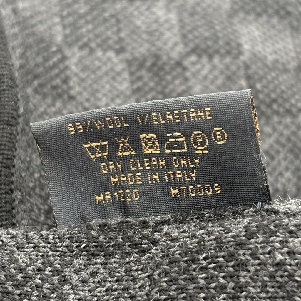 Louis Vuitton Wool Petit Damier Graphite Beanie ' Black Grey '