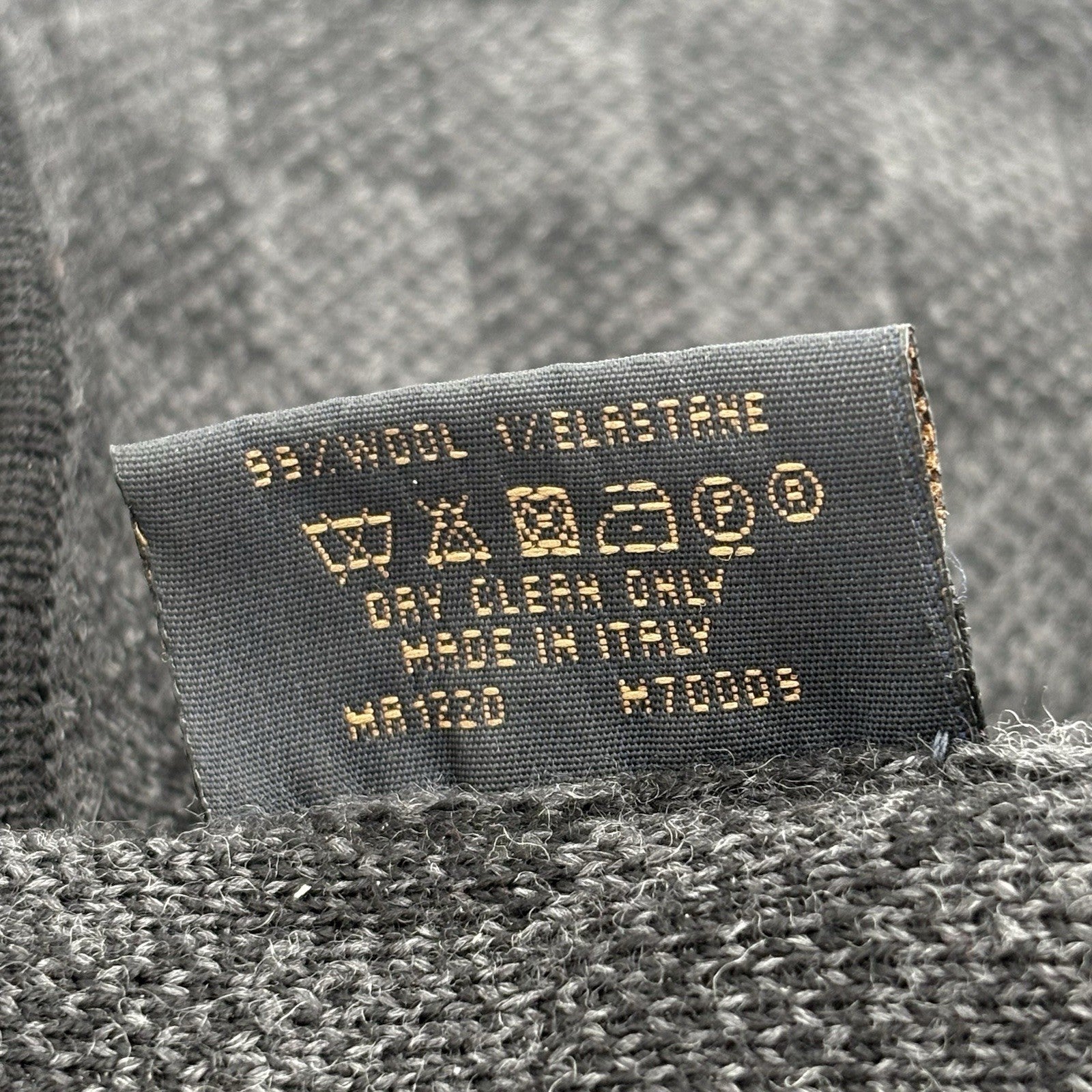 Louis Vuitton Wool Petit Damier Graphite Beanie ' Black Grey '