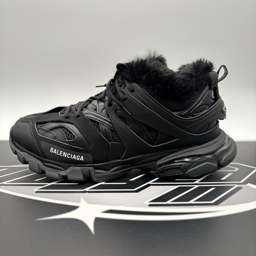 Size 46 (US 13) - Balenciaga Track Faux Fur ‘ Black ' | BRAND NEW!