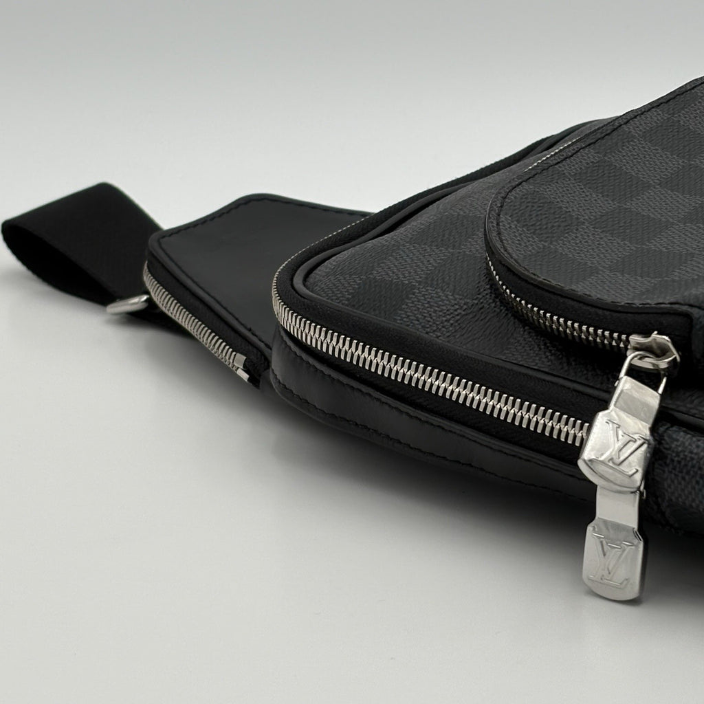 Louis Vuitton Sling Bag Damier Graphite Canvas ' Black ' | SUPER CLEAN!