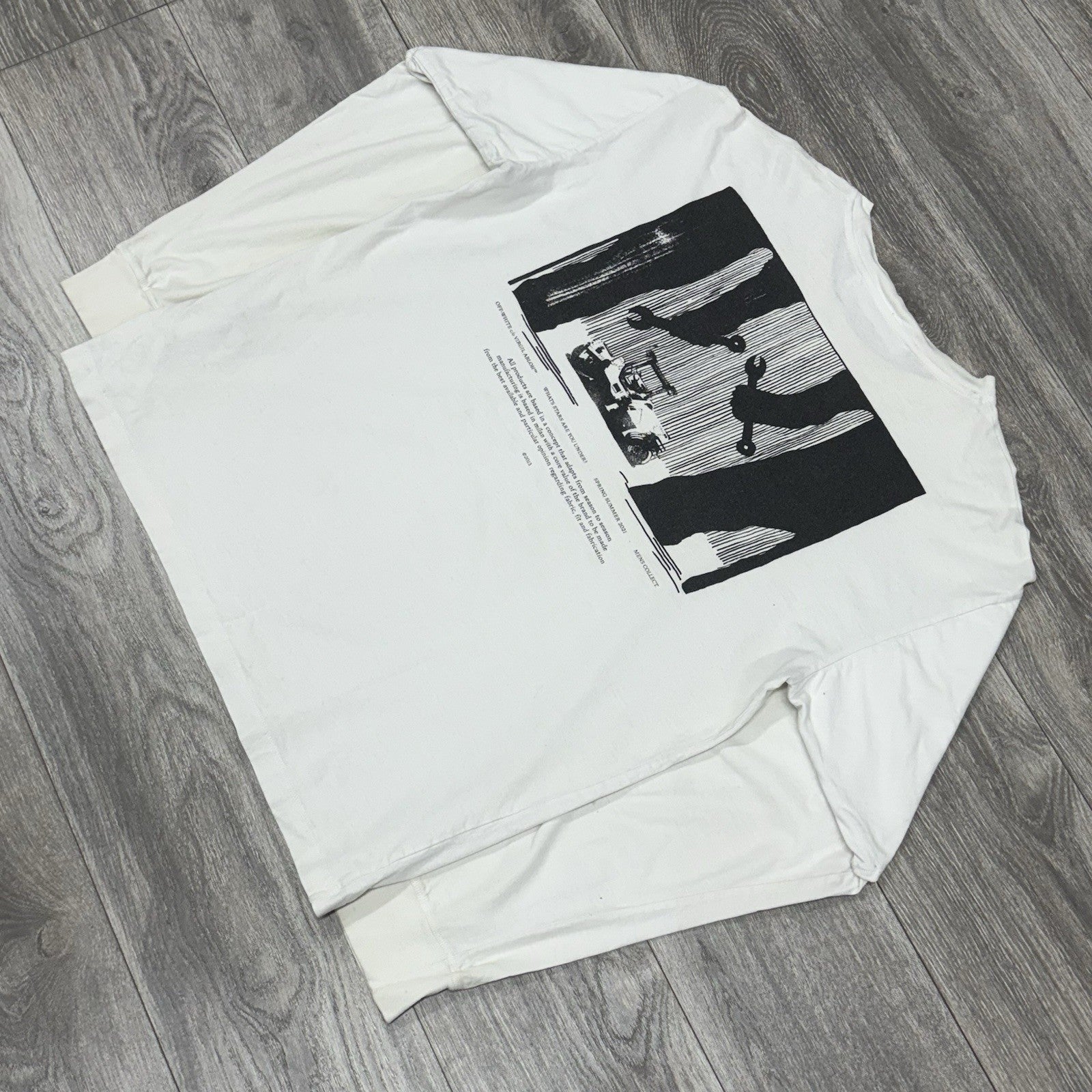 Size Large - Off White Goblin Shadow Long Sleeve Shirt