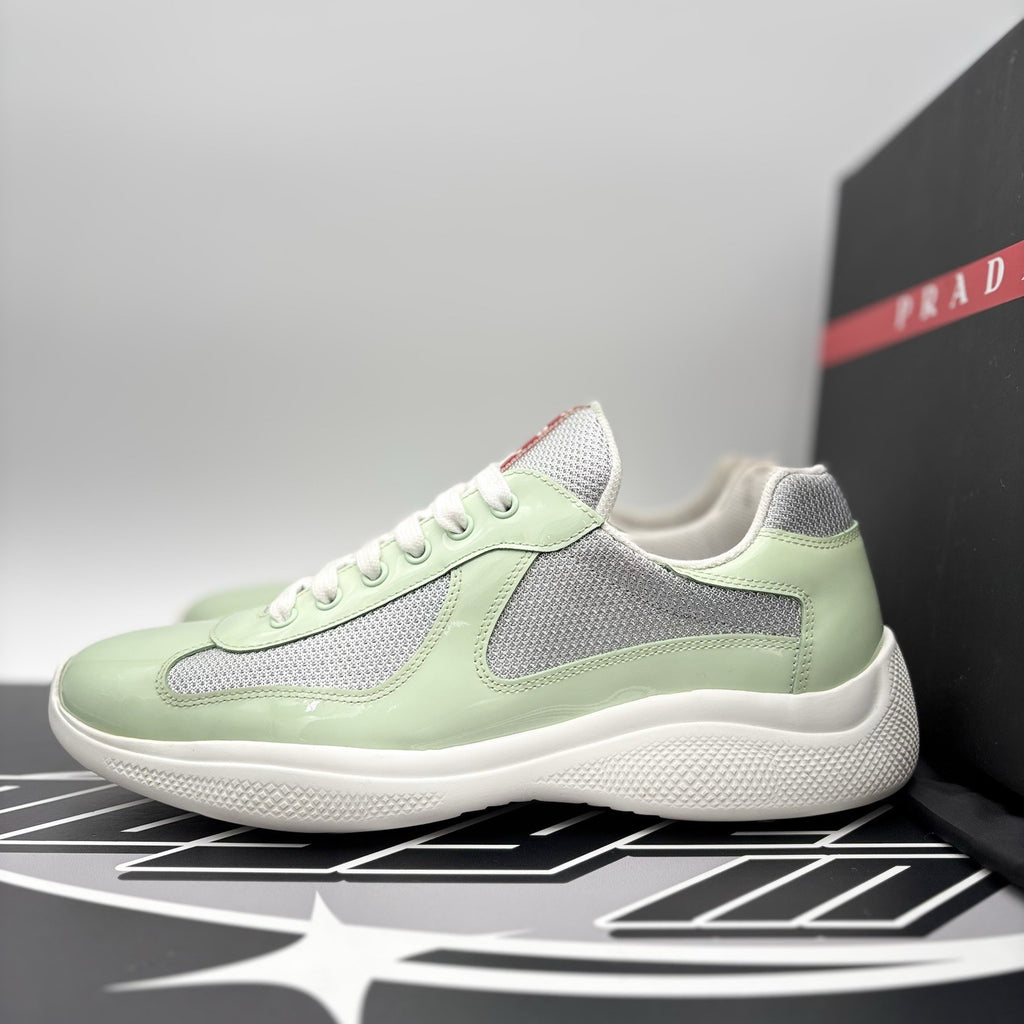 Size 8 UK (9 US) Prada Americas Cup ' White, Mint, Silver ' | GREAT CONDITION!