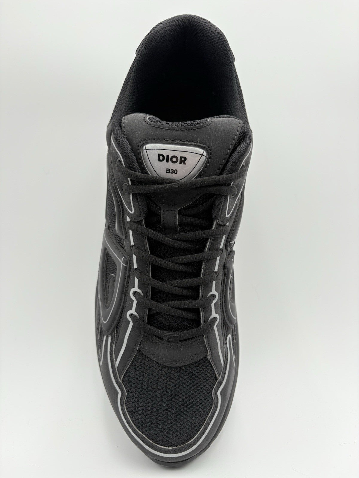 Size 45 (12 US) Dior B30 Reflective Sneaker ' Black ' | SUPER CLEAN!