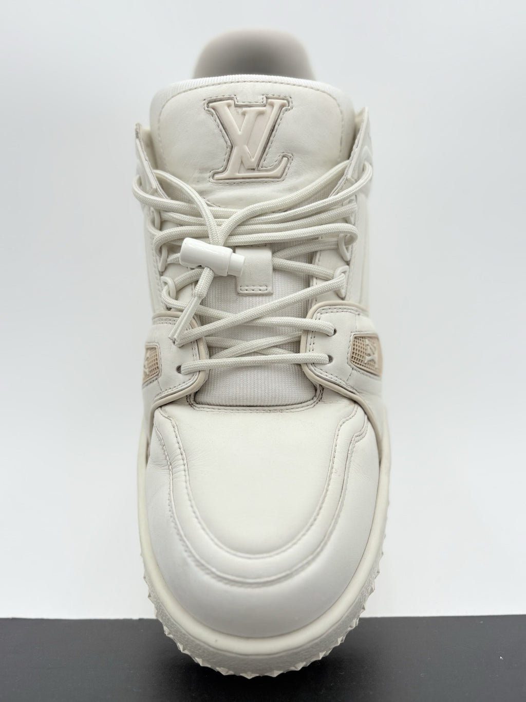 Size 10 LV (11-11.5 US) - Louis Vuitton Maxi Trainer ' White ' | GOOD CONDITION!