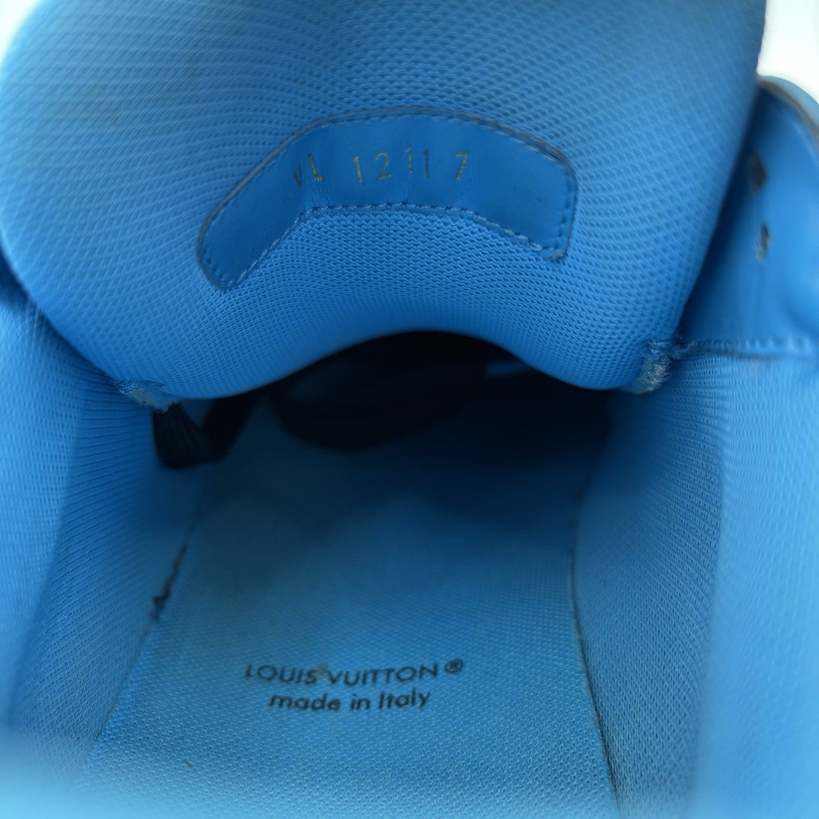 Size 7 LV (8-8.5 US) - Louis Vuitton Trainer ' Blue, Black ' | GOOD CONDITION!