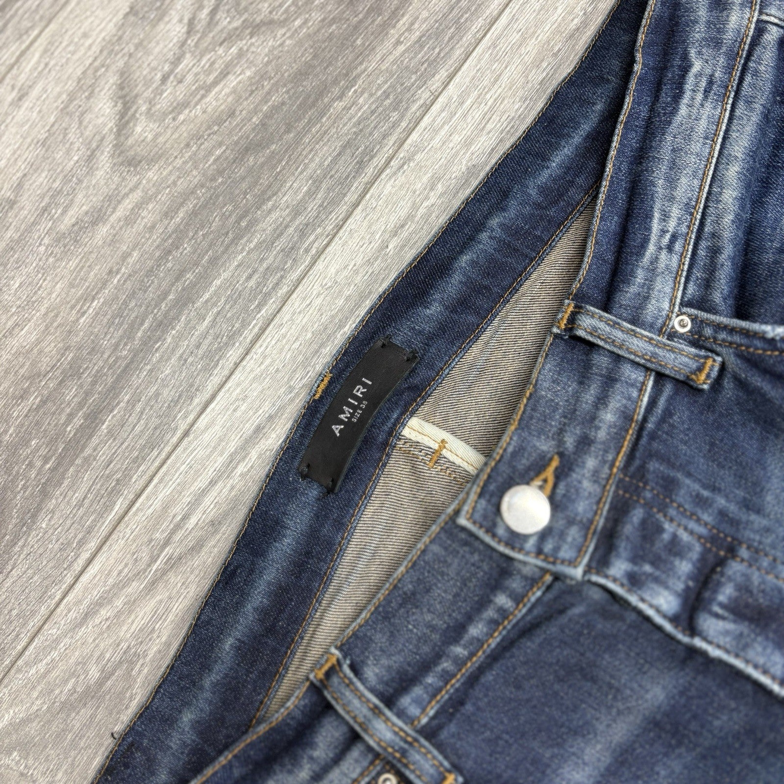 Size 38 - Amiri Stack Jeans ' Blue ' | SUPER CLEAN!