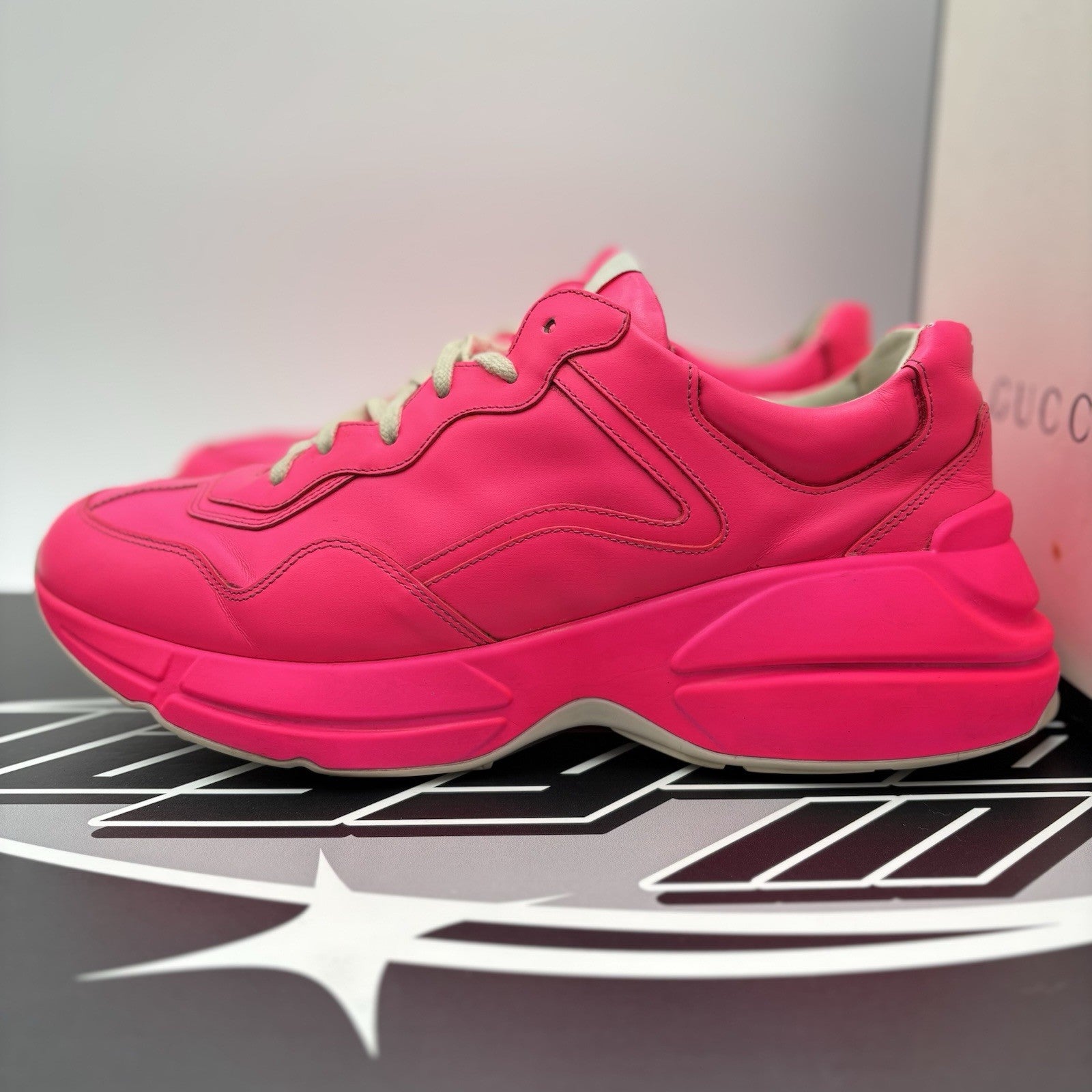 Size 9 G (9.5 US) - Gucci Rhyton ' Neon Pink ' | GOOD CONDITION!