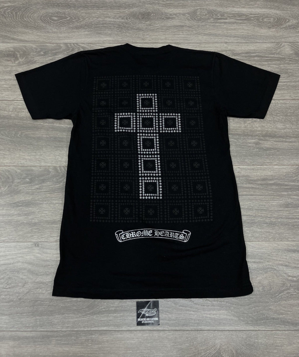 Size Small - Chrome Hearts Square Cross Pocket T-Shirt ' Black '| GOOD CONDITION