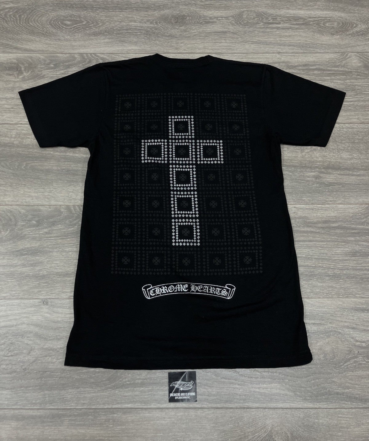 Size Small - Chrome Hearts Square Cross Pocket T-Shirt ' Black '| GOOD CONDITION