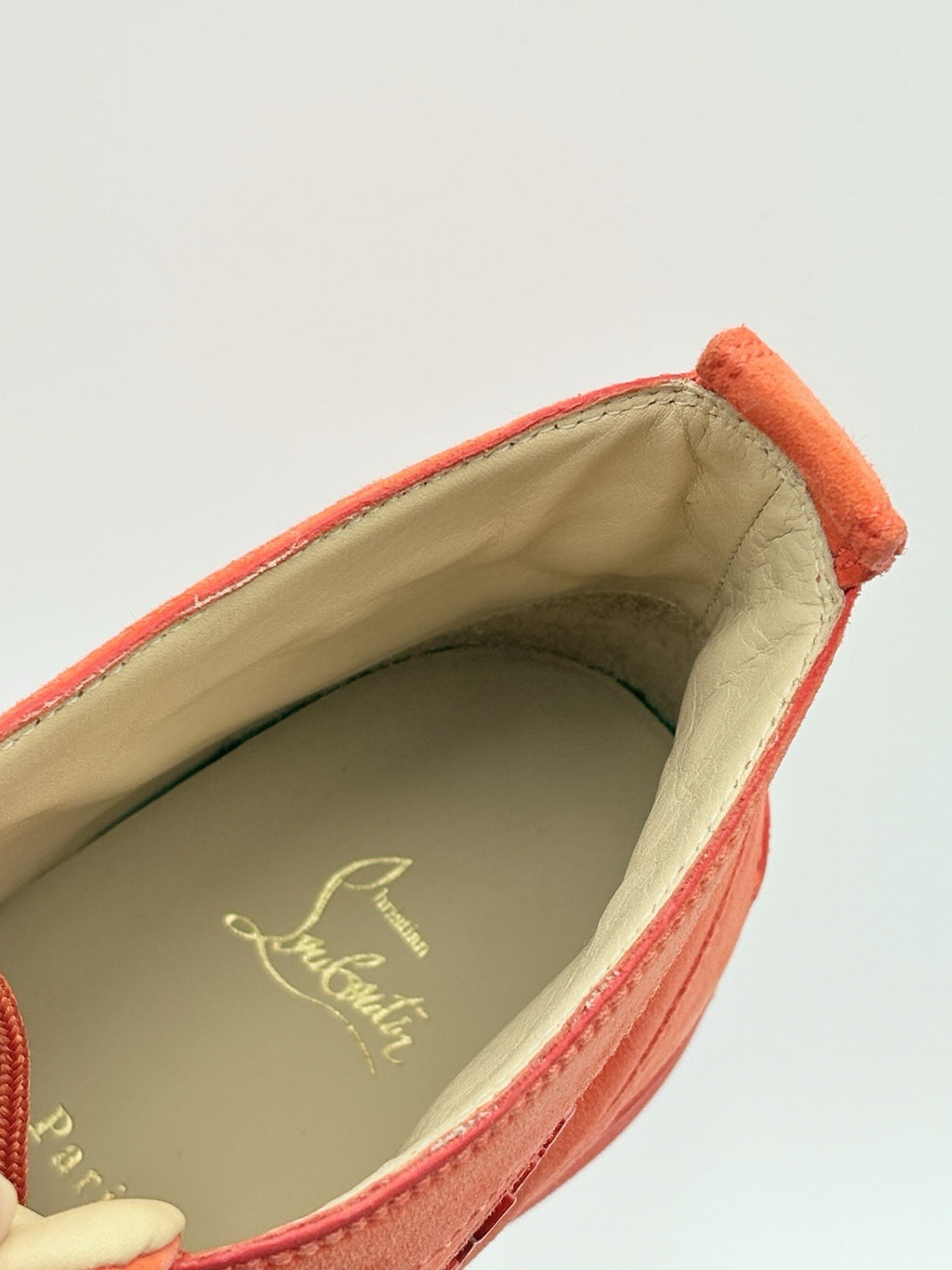 Size 45.5 (12.5 US) - Christian Louboutin Spikes ' Orange ' | BRAND NEW!