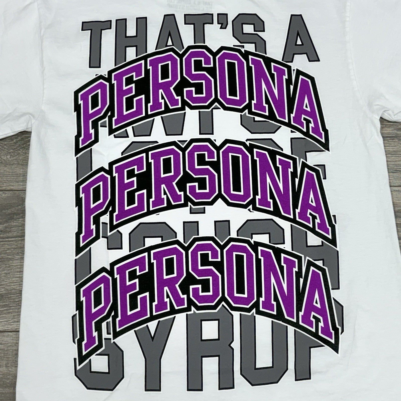 Size S - That’s A Awful Lot Of Cough Syrup X Persona T -Shirt ' White ' | NEW!
