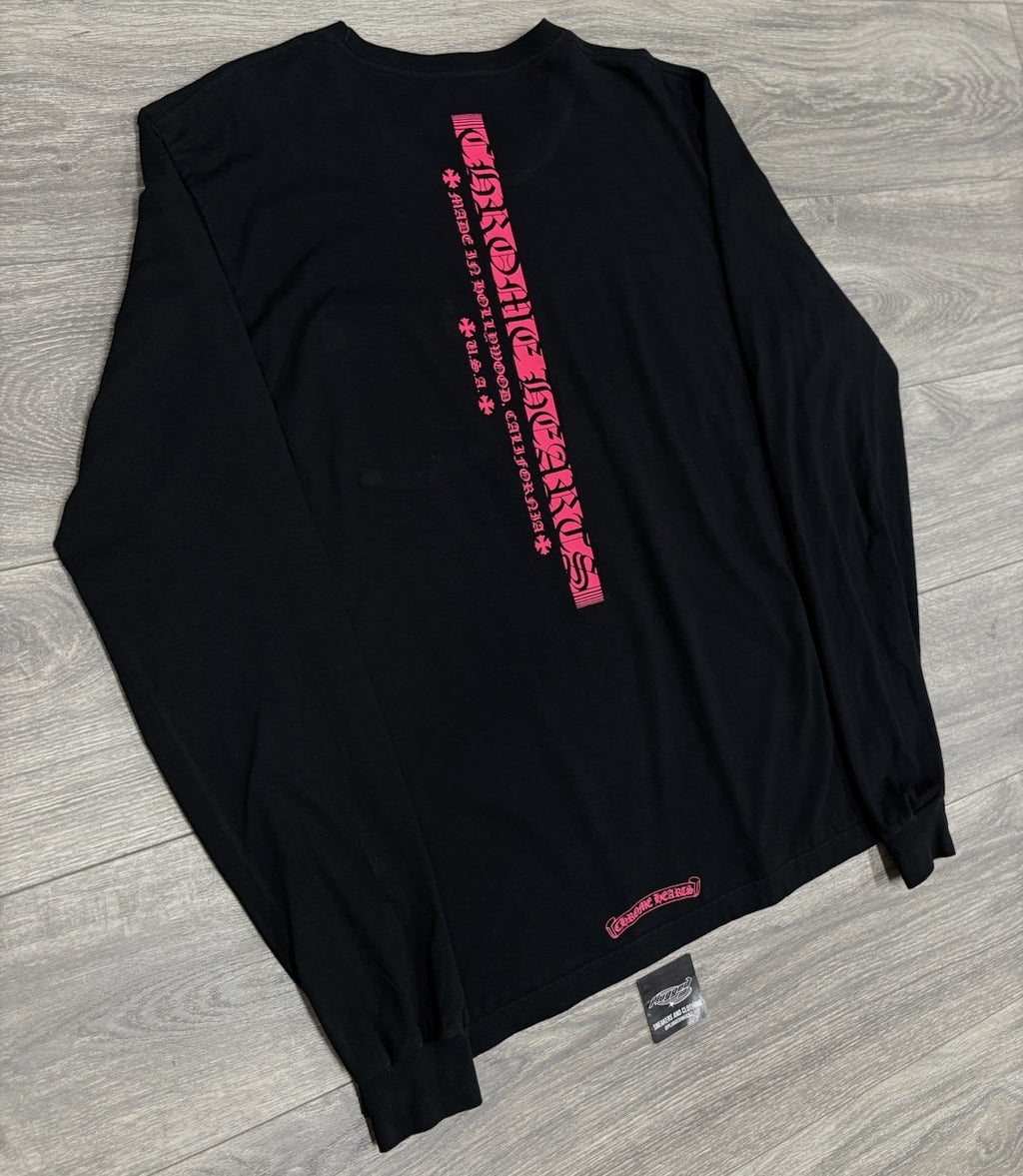 Size Large - Chrome Hearts Made In Hollywood Long Sleeve ' Black Pink ' | CLEAN!