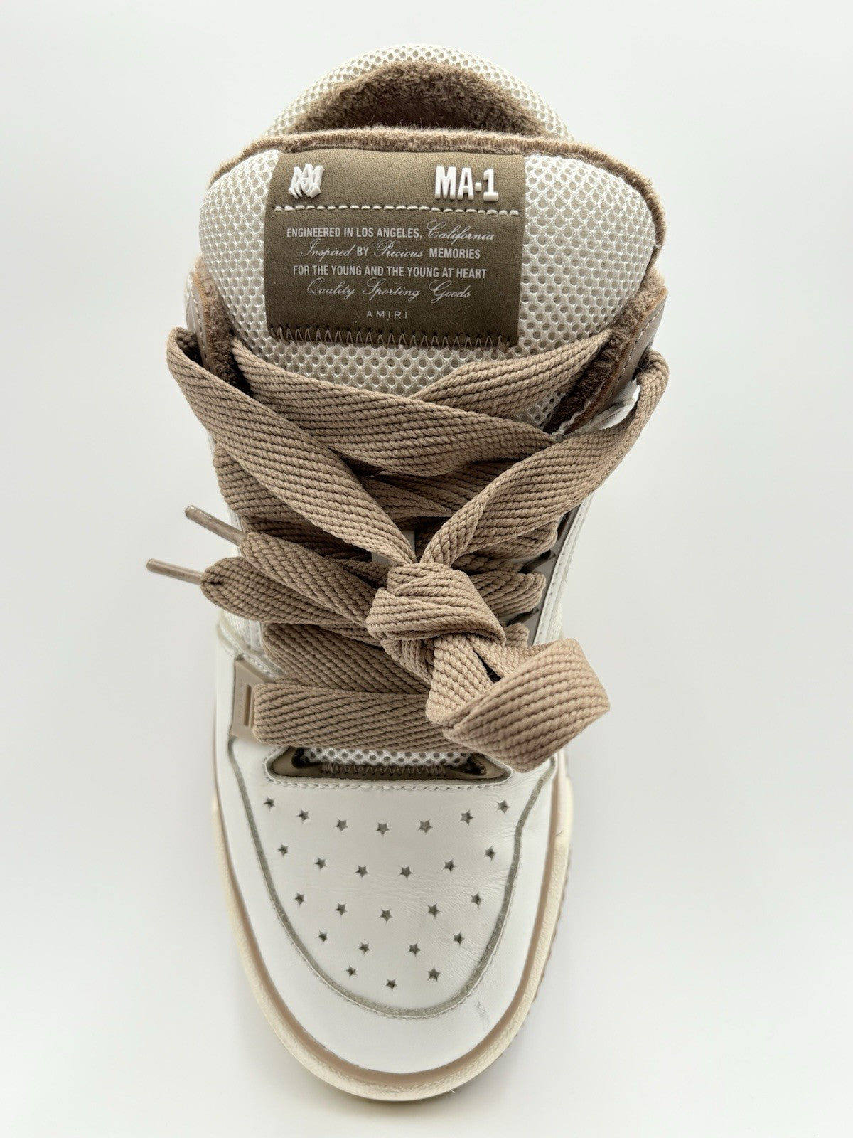 Size 44 (11 US) Amiri MA-1 ' White Brown ' | GOOD CONDITION!