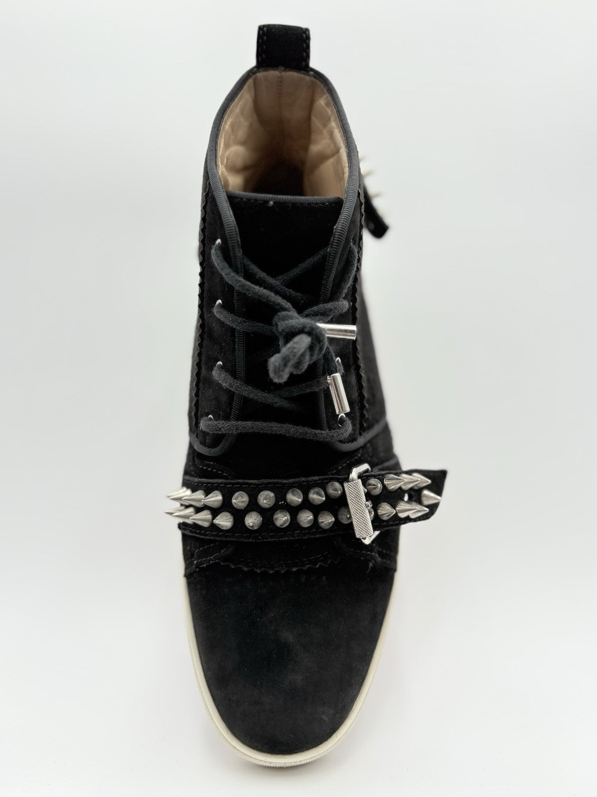 Size 41 (8 US) - Christian Louboutin High ' Nono Strap Spikes ' | GOOD CONDITION