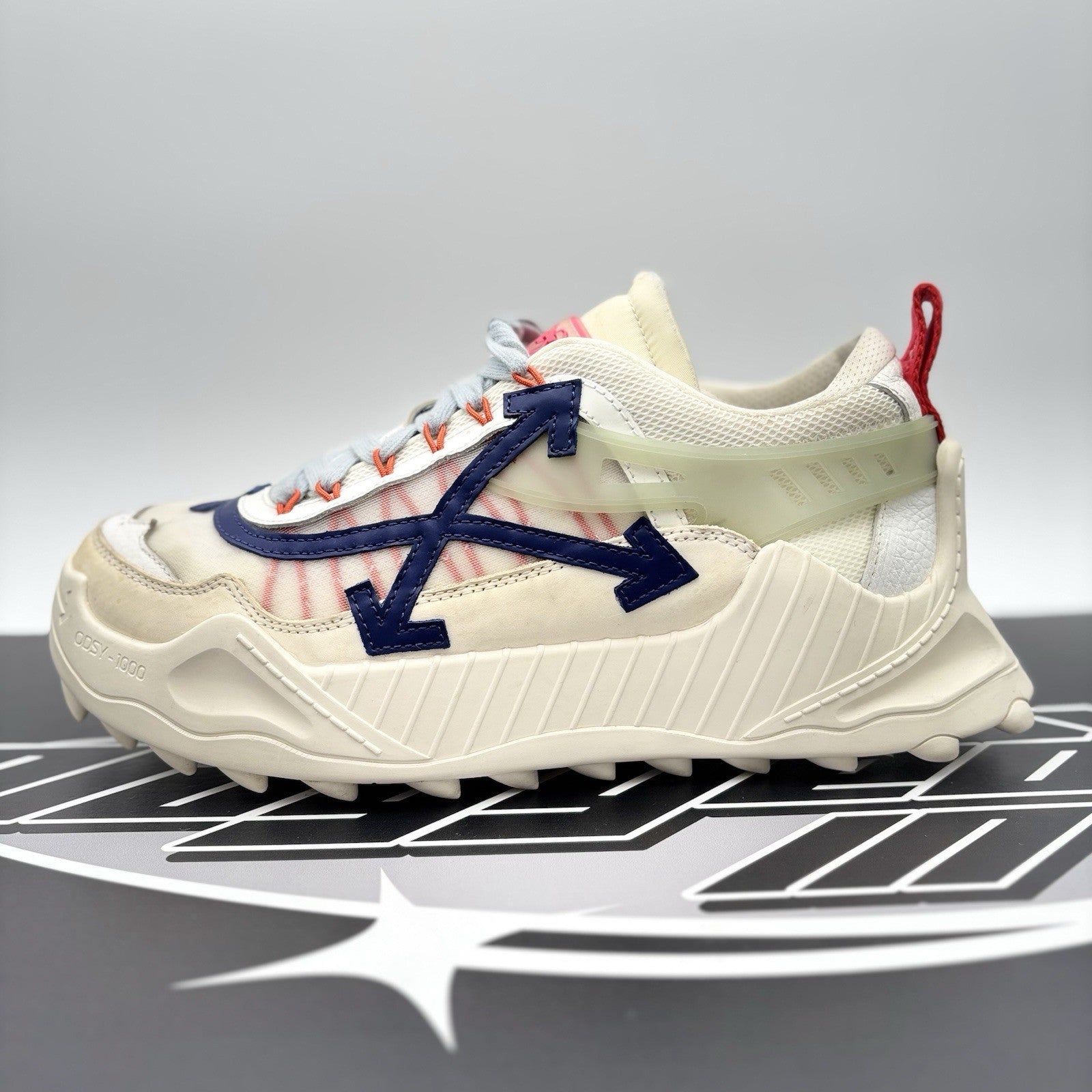 Size 43 (10 US) Off-White Odsy-1000 ' White Multi ' | GREAT CONDITION!