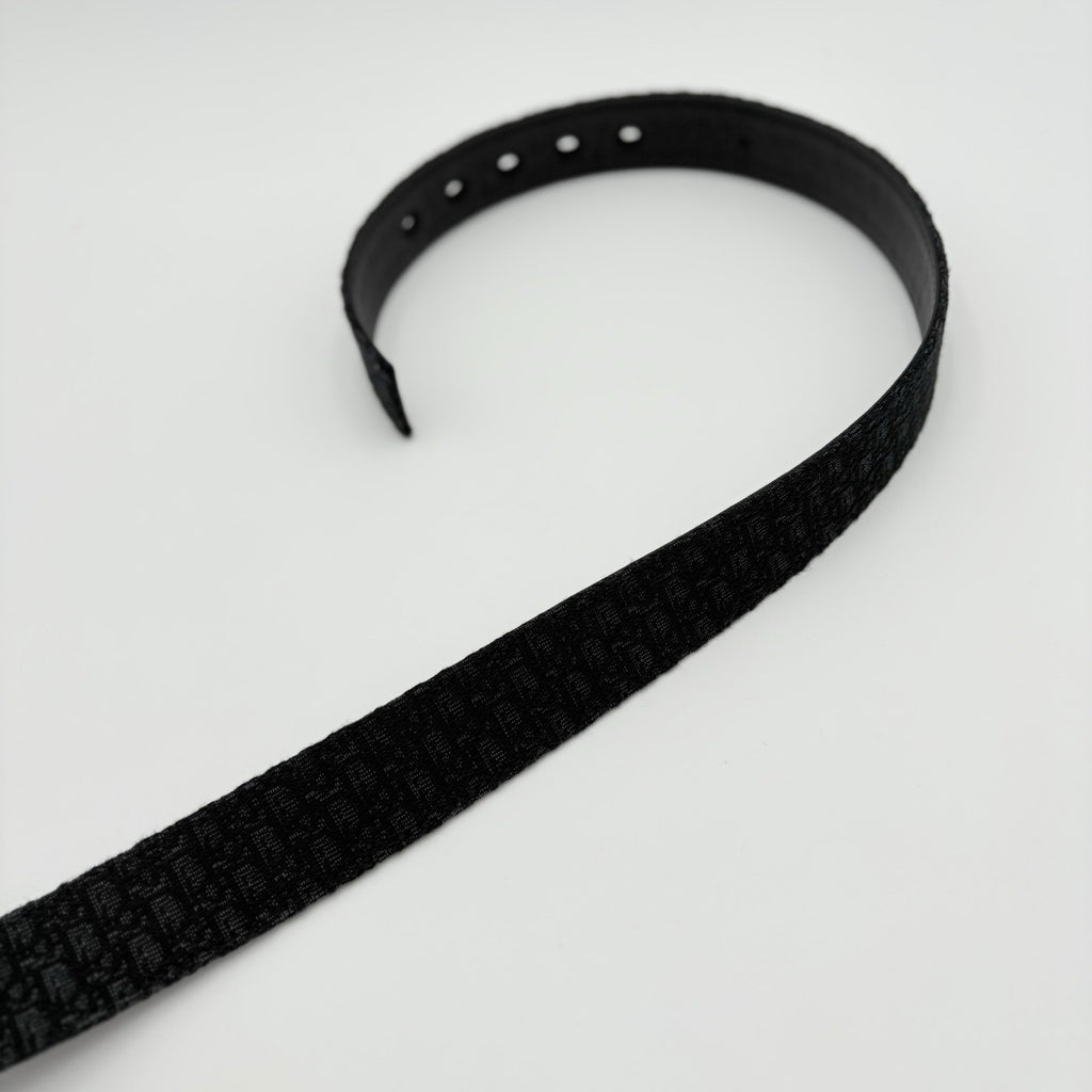Dior Micro Oblique Jacquard Belt ' Black ' | SUPER CLEAN!
