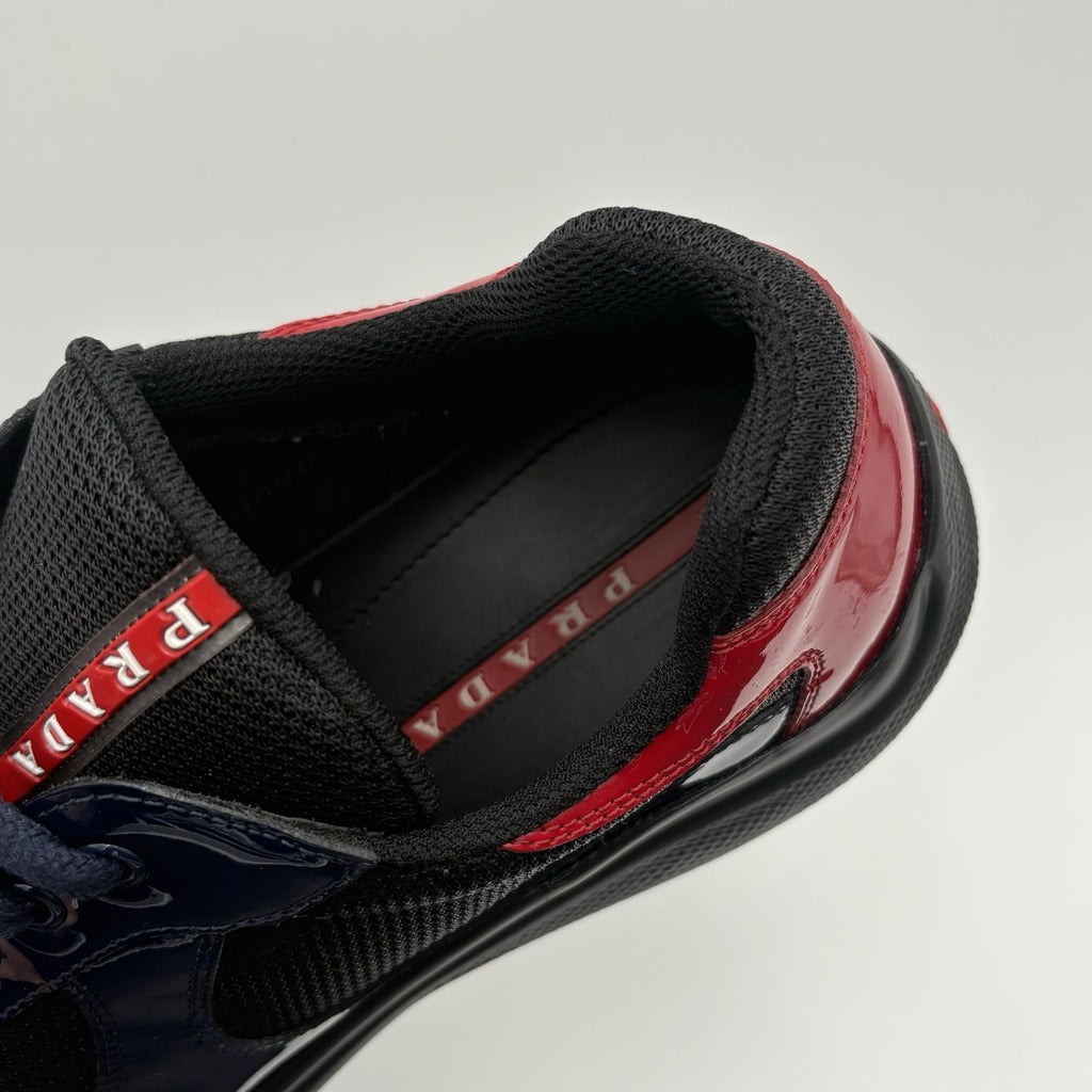 Size 9.5 UK (10.5 US) Prada Americas Cup ' Navy Red ' | EXCELLENT!